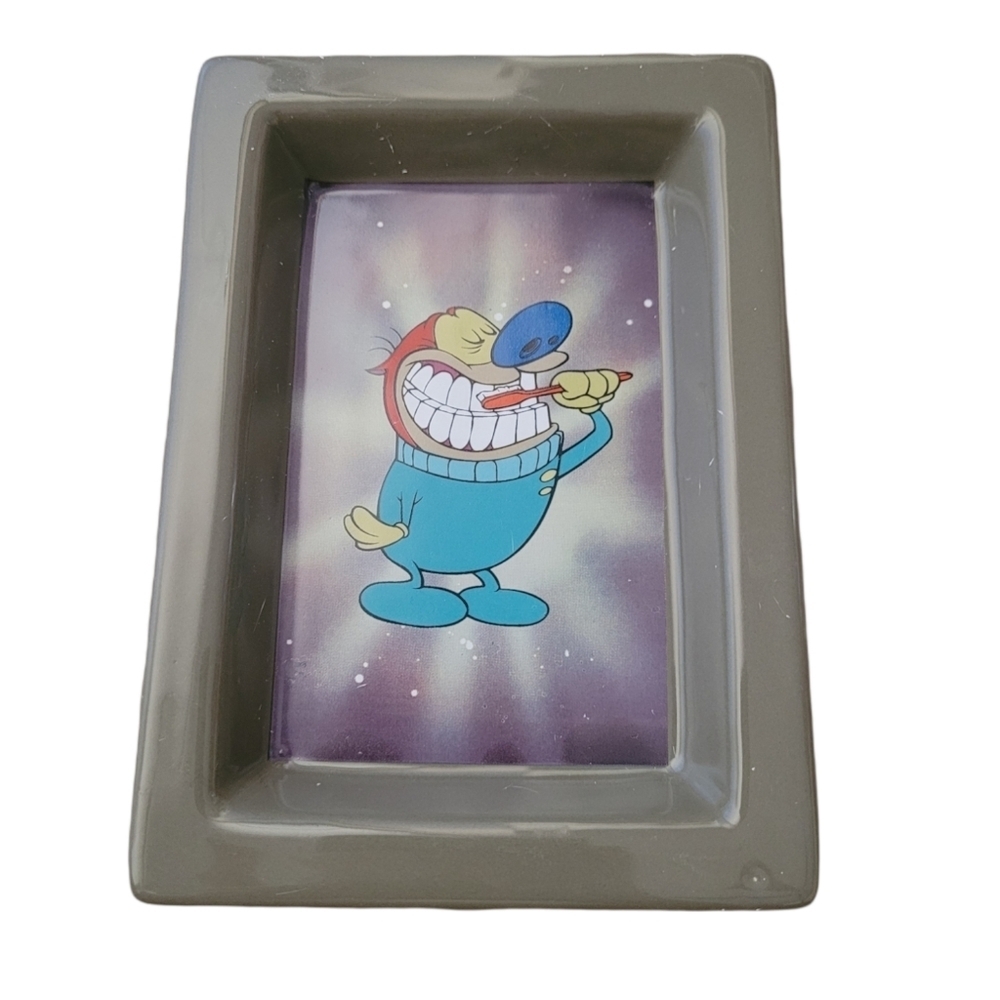 Nickelodeon The Nick Box Ren & Stimpy Soap Dish Grey‎ Ceramic